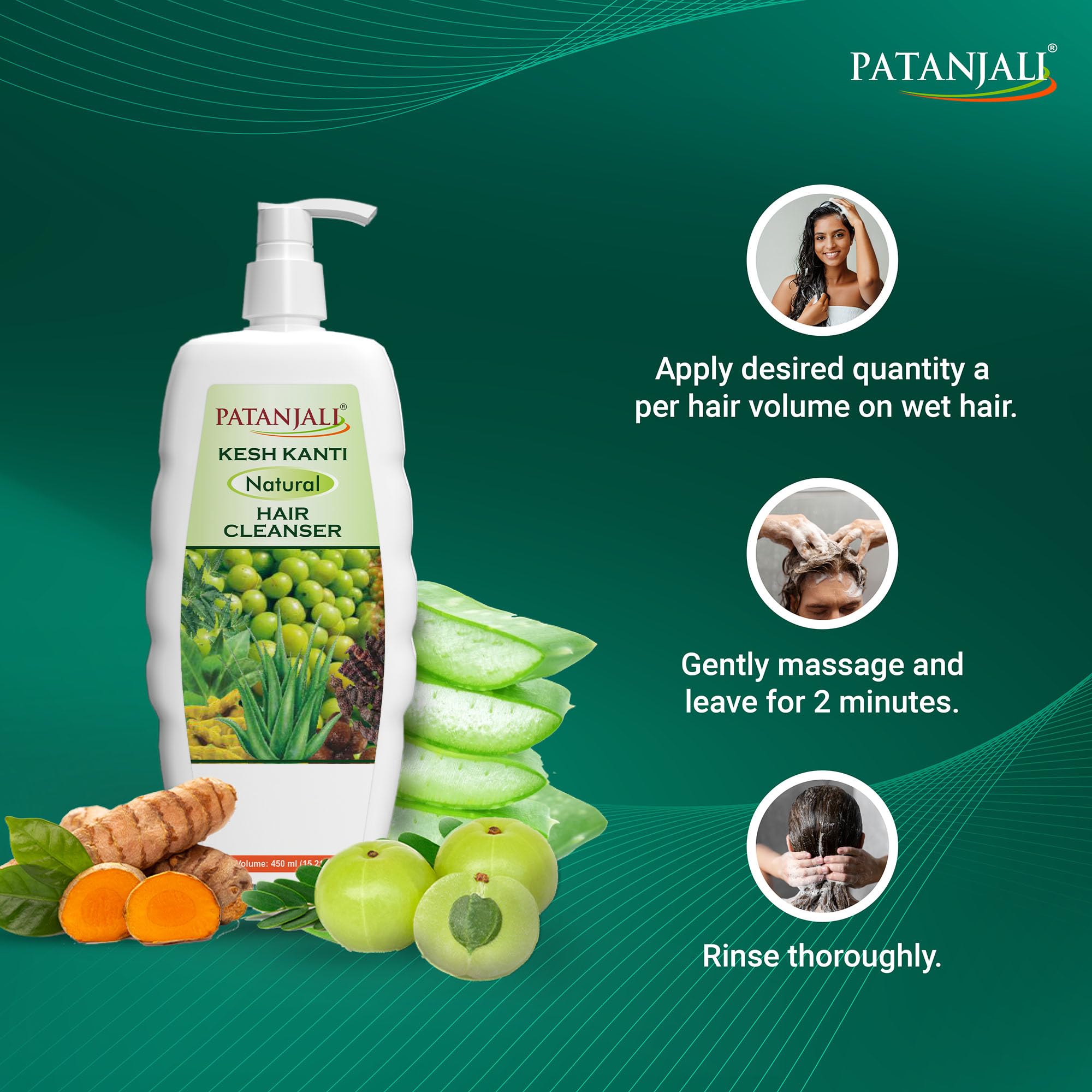 Amazon.com : patanjali Kesh Kanti Natural Shampoo 15.21 flOz